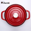 6.5 Quart Red Enamel Covered Dutch Oven